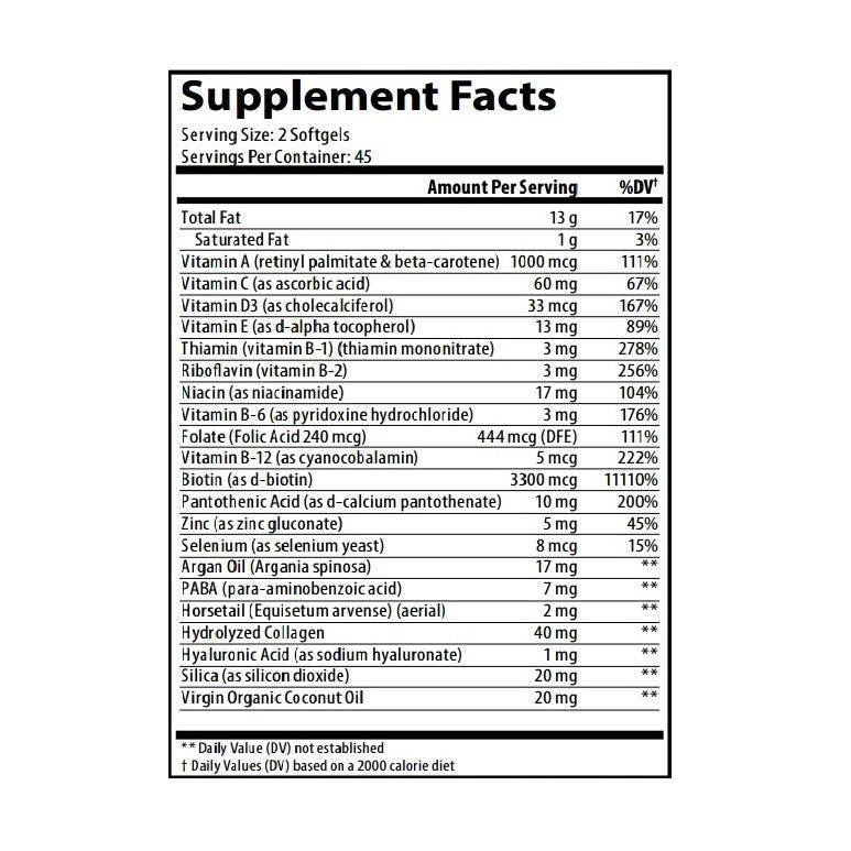 DOUBLE PACK: Premium Nail Supplement - Much more than just BIOTIN (Made in USA)