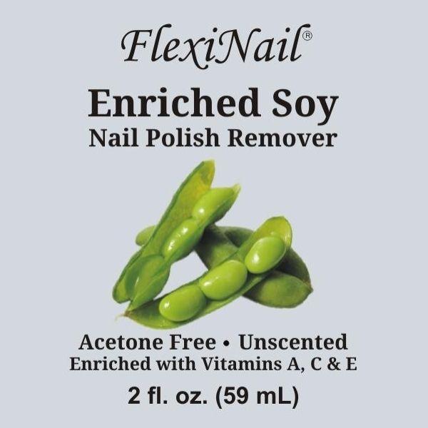DOUBLE PACK (Acetone FREE) FlexiNail Enriched Soy Nail Polish Remover